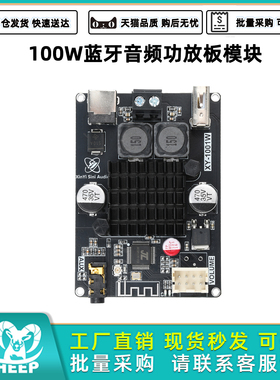100W蓝牙音频功放板模块单声道TWS对箱真无线TPA3116 XY-1001W
