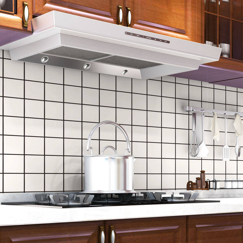 北欧ins风厨房防油贴纸自粘耐高温防水墙贴灶台面橱柜墙壁纸浴室