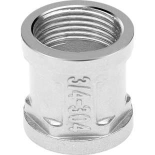 不锈钢直接管古内丝内接4分6分1寸直通变径水管接头直接头配件
