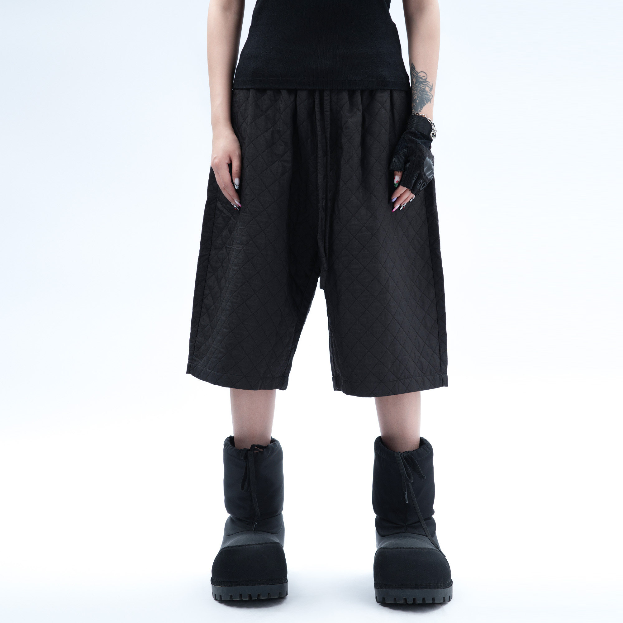 MOGONGSHE*痞帅潮牌高端直筒短裤双色情侣夏外穿七分裤百搭阔腿裤,男装,短裤,淘宝优惠券,粉丝福利购,淘宝优惠卷