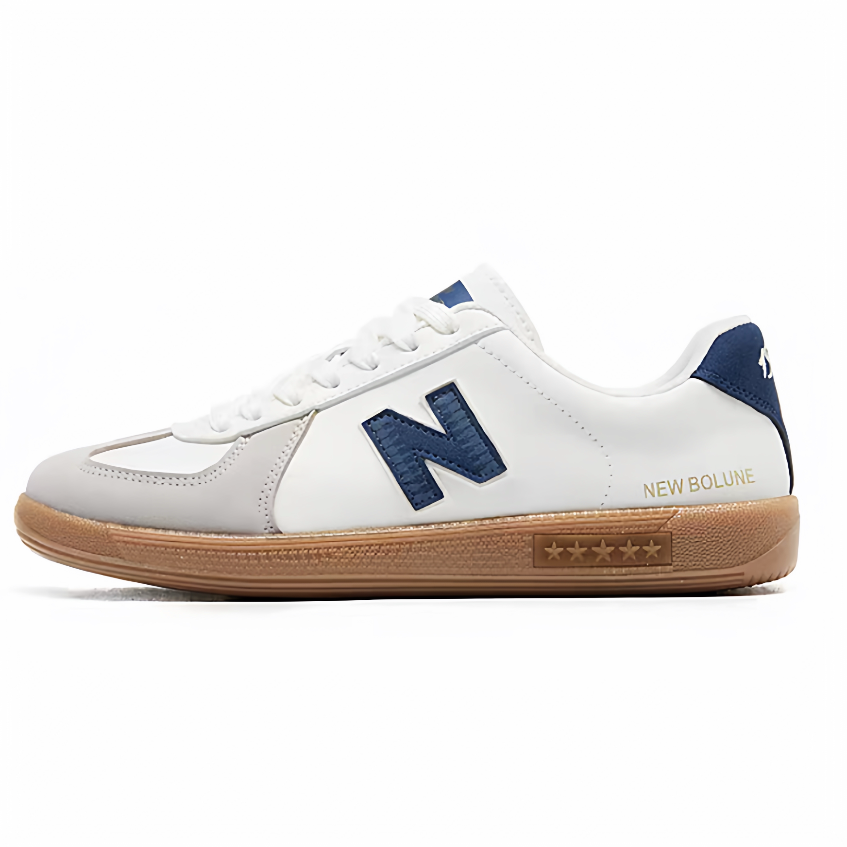 N字新款百伦学生男鞋时尚小白鞋情侣平底百搭休闲德训鞋潮运动女