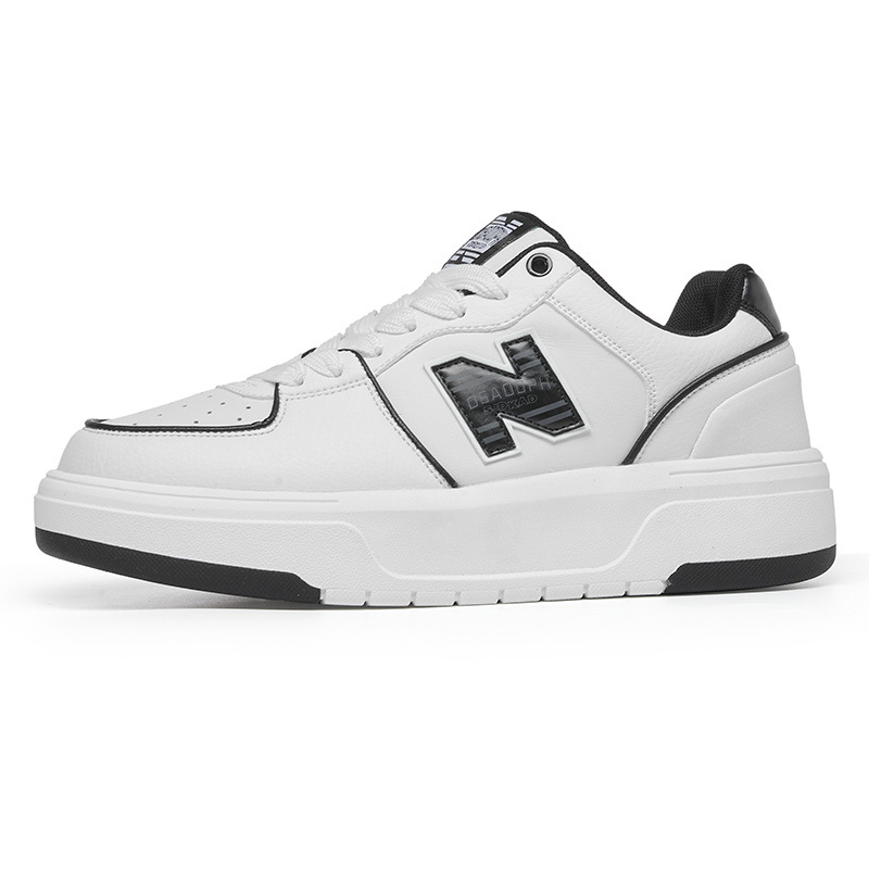 莆田男鞋春秋N字正品酷跑606厚底情侣休闲板鞋女小白鞋运动鞋潮流