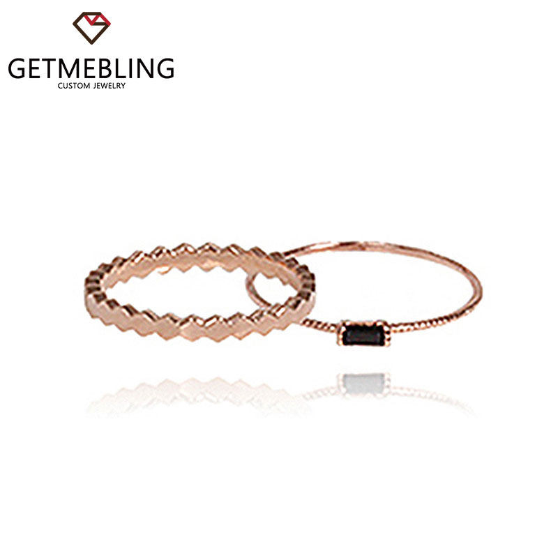 戒指女ins潮Get Me Bling正品韩国进口一套925纯银学生韩版简约