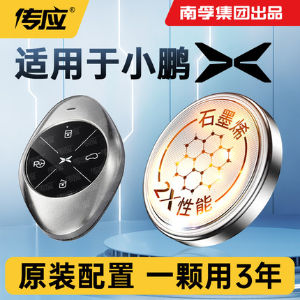 适用于小鹏P5 P7 G3 G9专用汽车钥匙原装智能遥控器纽扣电子电池
