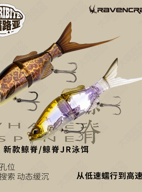 鸦语新款限量款鲸脊JR鸦天狂骨多节鱼泳饵swimbait硬饵小型泳饵