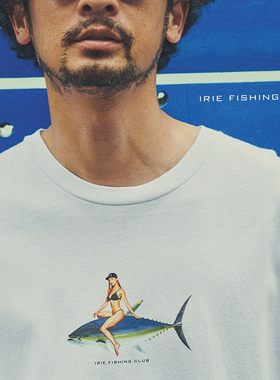 日本进口IFC MIRIN MAGURO GIRL户外路亚山系复古T恤IFSS24-066