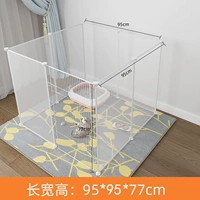 Прозрачная повышенная упаковка из 8 предметов высотой 77 см с дверцей