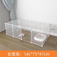 Прозрачный комплект из 12 предметов, 47 см, с дверцей и крышкой.