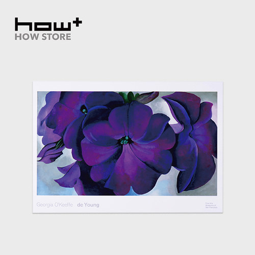 HOWstore Georgia O'Keeffe艺术海报客厅房间玄关装饰画Petunias