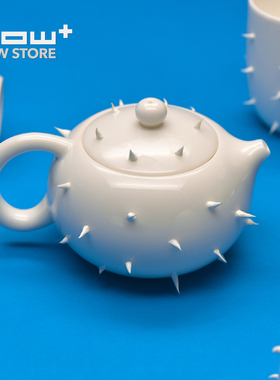 HOWstore Antibiotico Design白色仙人掌陶瓷茶壶礼物ins北欧