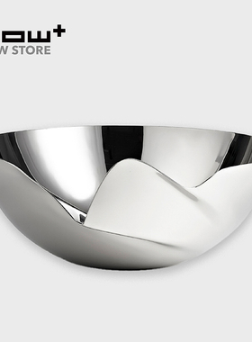 HOWstore ZAHA HADID DESIGN扎哈哈迪德宁静系列不锈钢碗装饰果碗