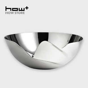 DESIGN扎哈哈迪德寧靜系列不銹鋼碗裝 HOWstore ZAHA HADID 飾果碗