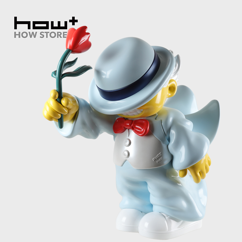 【520优惠】HOWstore x韩乙田MR.BUZZ限量潮流雕塑赠同款版画-封面