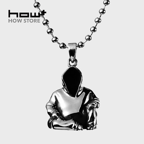HOWstore 黄玉龙925银项链吊坠Miroku-S潮流嘻哈艺术百搭