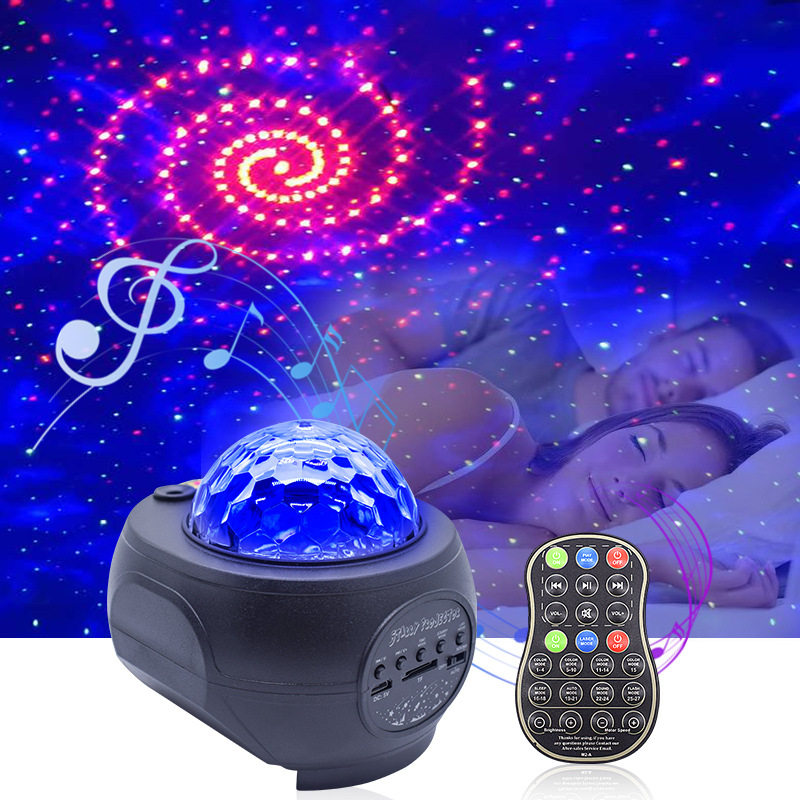 跨境星球星空投影灯满天星激光灯USB小夜灯水纹星光投影仪气氛灯