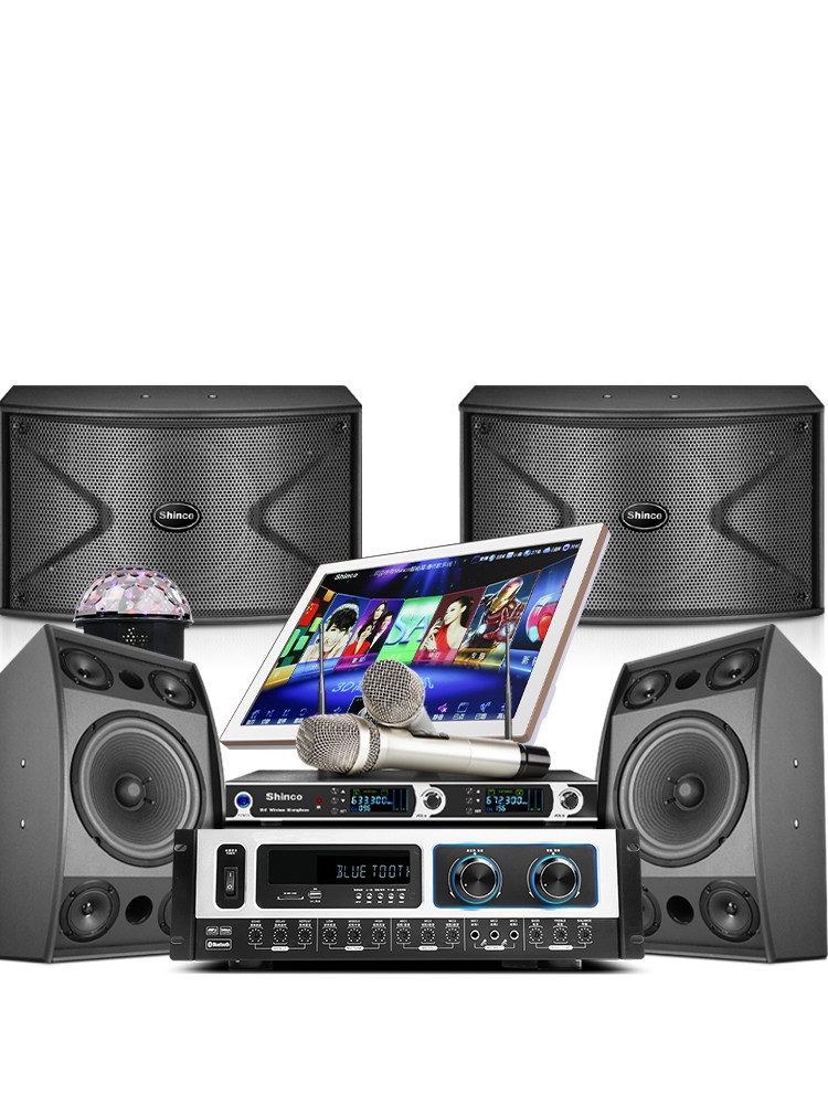 新科A2家庭ktv音响套装全套 k歌套装家用点歌机家庭ktv专用点唱一体机卡拉ok功放机设备会议酒吧客厅专业音箱