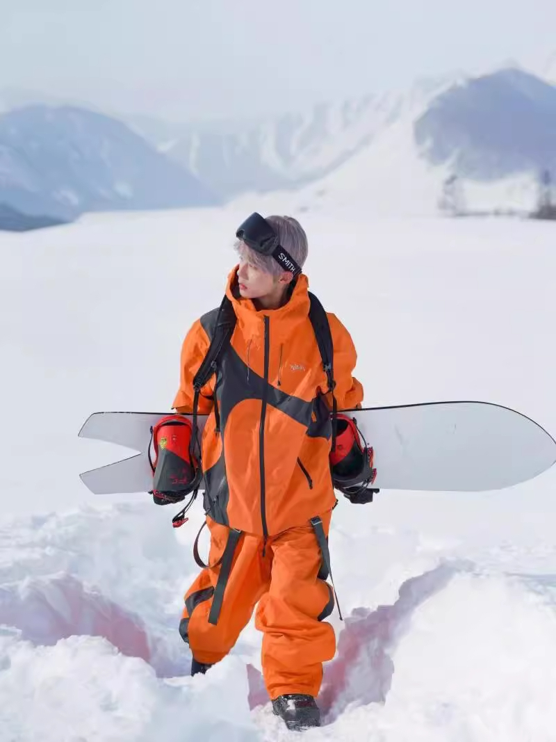 3L全压胶滑雪服WELEM防水透气