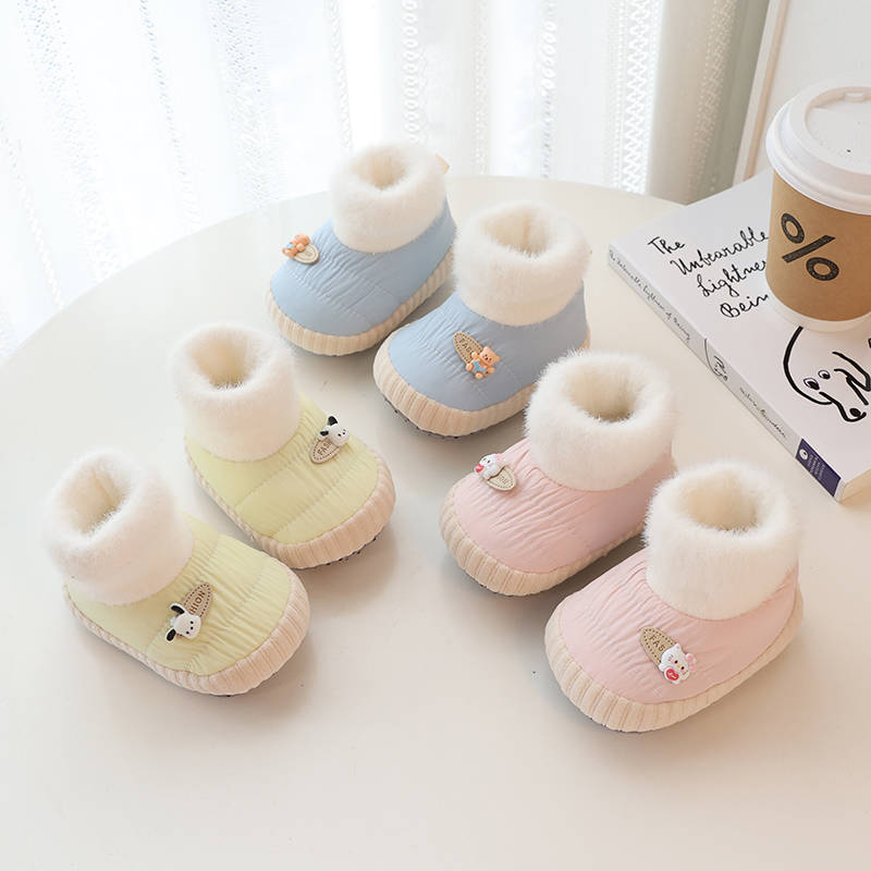 婴儿软底鞋袜保暖棉鞋