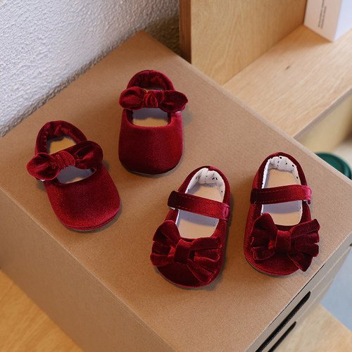 婴儿鞋软底春秋季1岁公主鞋