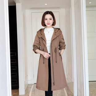 派克服女替换外壳通用外套中长过膝新款皮草外套新防水不沾毛修身