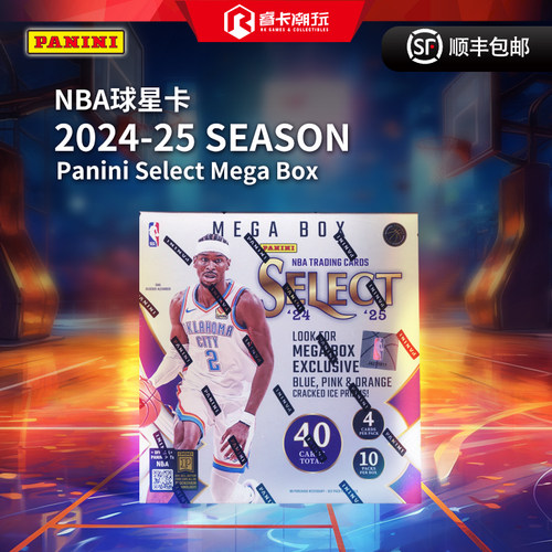 25 Panini Select Basketball Mega Box NBA 篮球 收藏卡 球星卡
