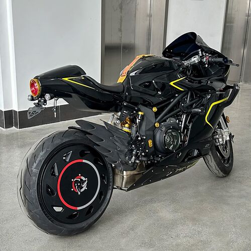 适用钱江Super921赛921奥z古斯塔MV800改装配件 车架轴装饰盖