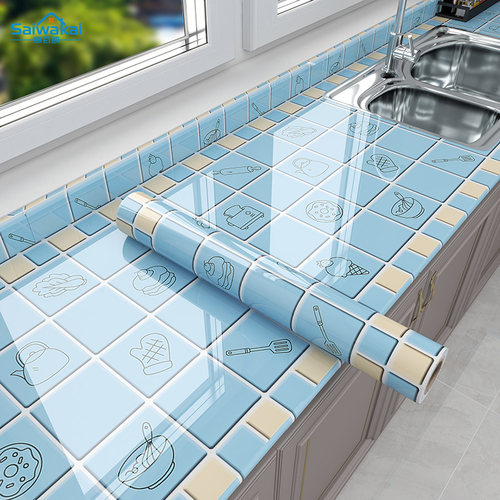 厨房防油贴纸防水自粘墙纸防潮