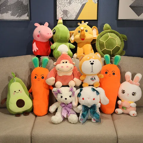 定40玩具毛绒玩具互动婚礼地推12寸厘米娃娃大号礼品公仔活动logo