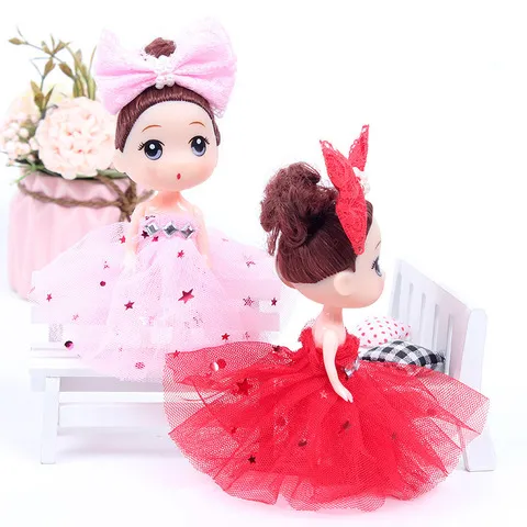 迷你玩偶芭比迷糊迷糊娃娃玩具新年小礼品韩版恒潮星星12cm小婚纱