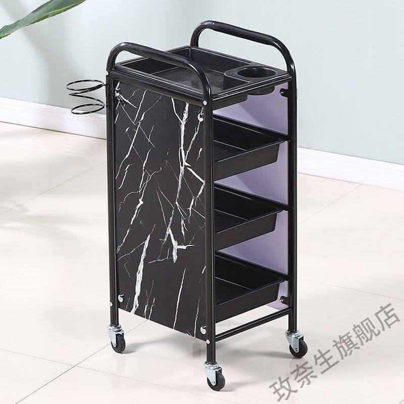 极速新款美容美发工具车发廊小y推车理发店专用烫染工具多功能五