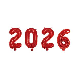 16寸32寸40寸数字独立纸卡包装2026气球新年套装元旦跨年春节装饰