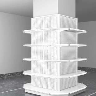 包柱子置物架包柱货架超市货架新款零食货架小食品拐角零食货架