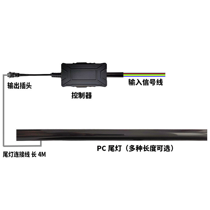 定做汽车贯穿尾灯爆闪高低亮日行汽车氛围灯/装饰灯/