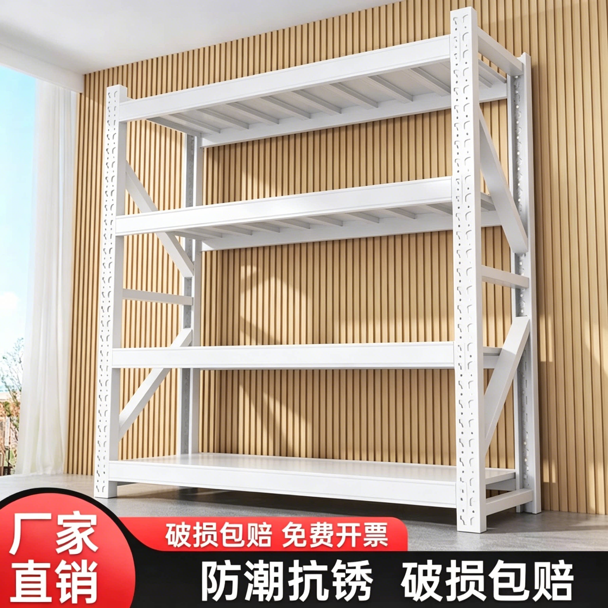 货架置物架多层商用架子超市储物架落地收纳架超强承重快递展示柜