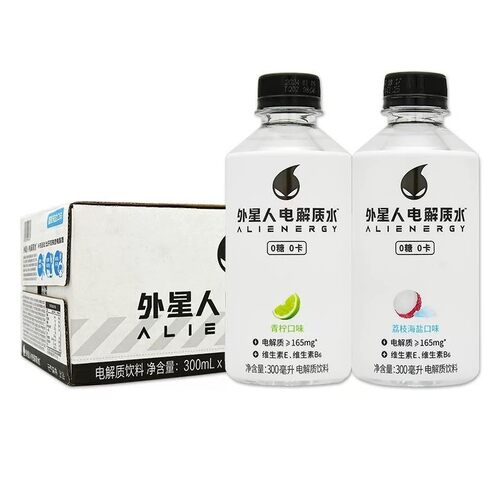 外星人 300ml*24瓶青柠味+海盐荔枝味混合-N