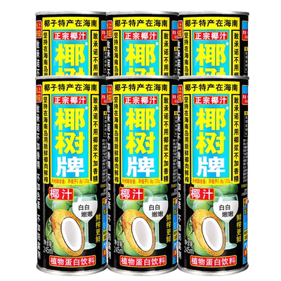 椰树椰汁罐装245ml*6瓶-N