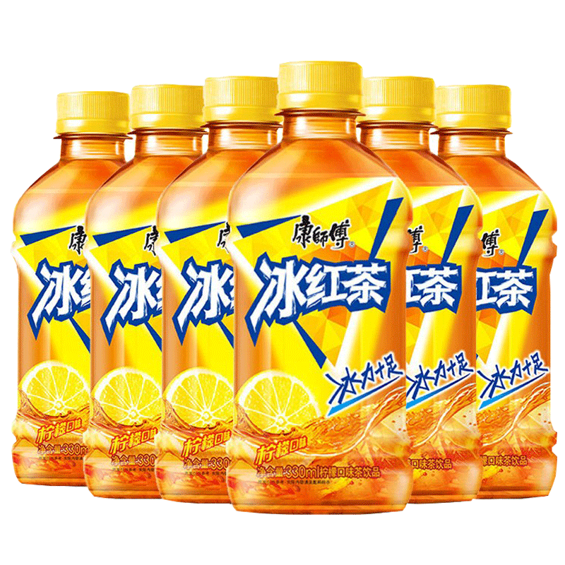 康师傅冰红茶系列小瓶装330ml*6瓶夏季饮料[alyp]