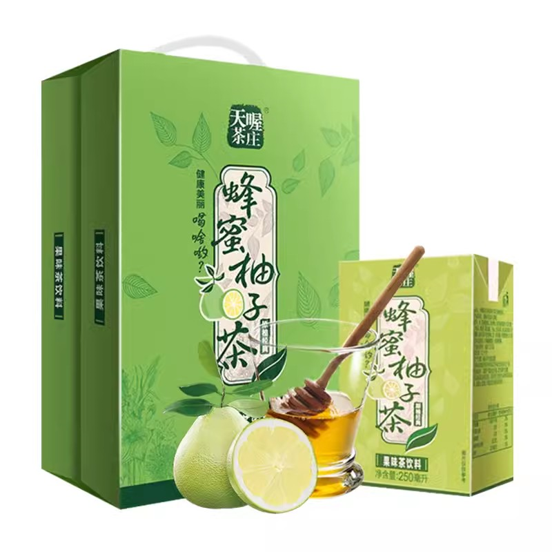 天喔茶庄蜂蜜柚子茶 250ml*16盒原柚经典