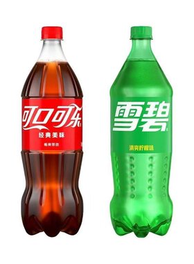 可口可乐雪碧碳酸饮料1.25L*2瓶可乐雪碧果粒橙饮品旅行超值shm