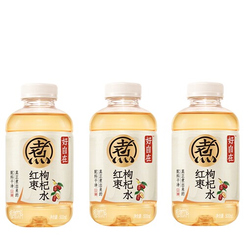 元气森林好自在水500ml*3瓶 红枣枸杞金银花雪梨清凉茶shm