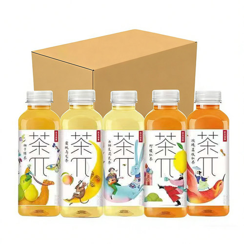 农夫山泉茶π茶饮料500ml*12瓶混合口味口感清爽夏日畅饮家庭分享