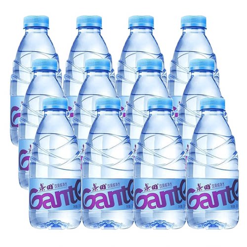 景田饮用水纯净水360ml*12瓶家庭办公室会议户外旅游健康饮用水