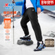 男童裤 子加绒长毛冬季 新款 特步童装 儿童运动长裤 加厚防风保暖冲锋