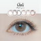 choli美瞳半年抛奶杏自然女大小直径隐形眼镜2片正品 官方旗舰店