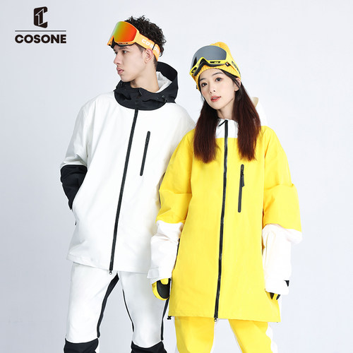 COSONE滑雪服欧版撞色加棉套装