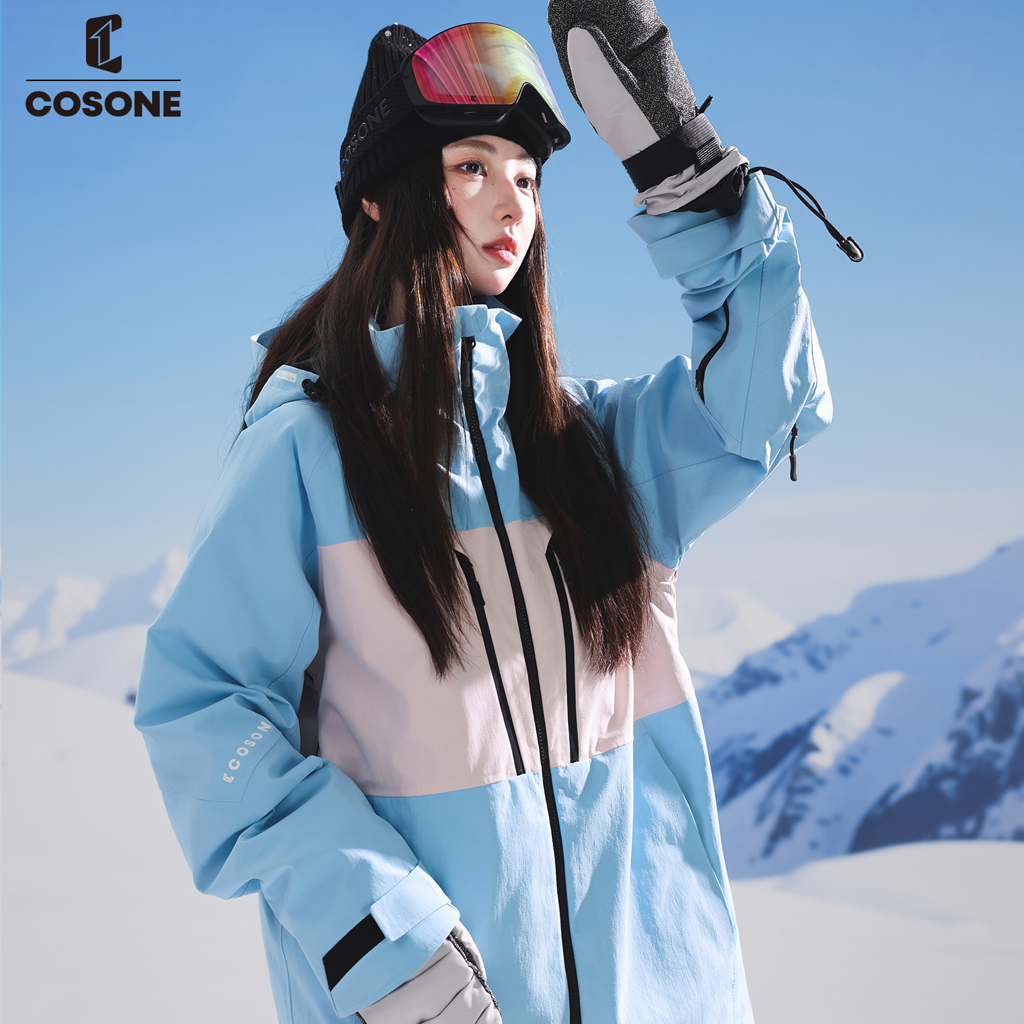 COSONE新款3L滑雪服加棉耐磨保暖