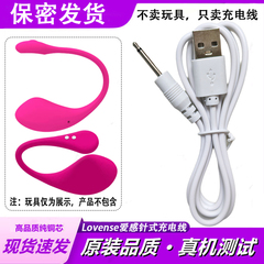 适用Lovense爱感Lush4代2 3三代磁吸磁铁充电器线细针式圆头实心