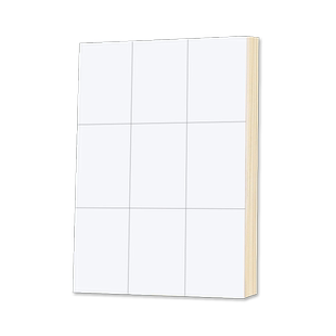 A4不干胶打印纸标签贴纸直角9枚贴纸不干胶可定制