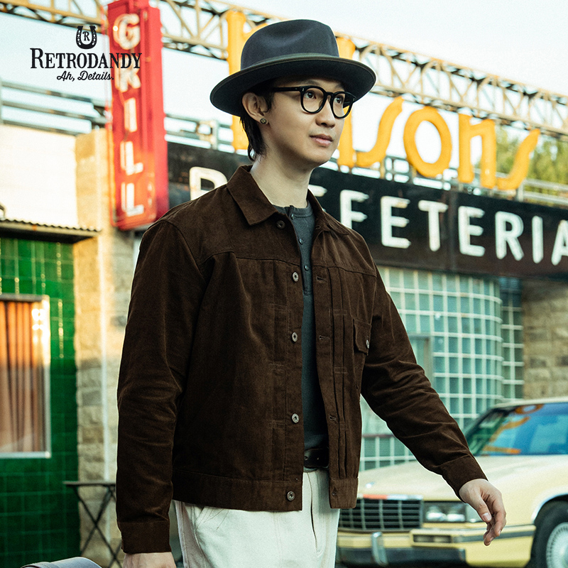 阿美咔叽美式复古狩猎装夹克