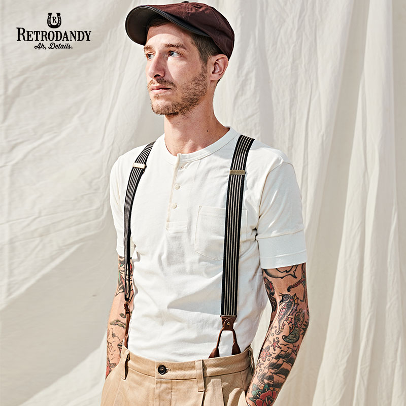 retrodandy美式复古打底衫短袖